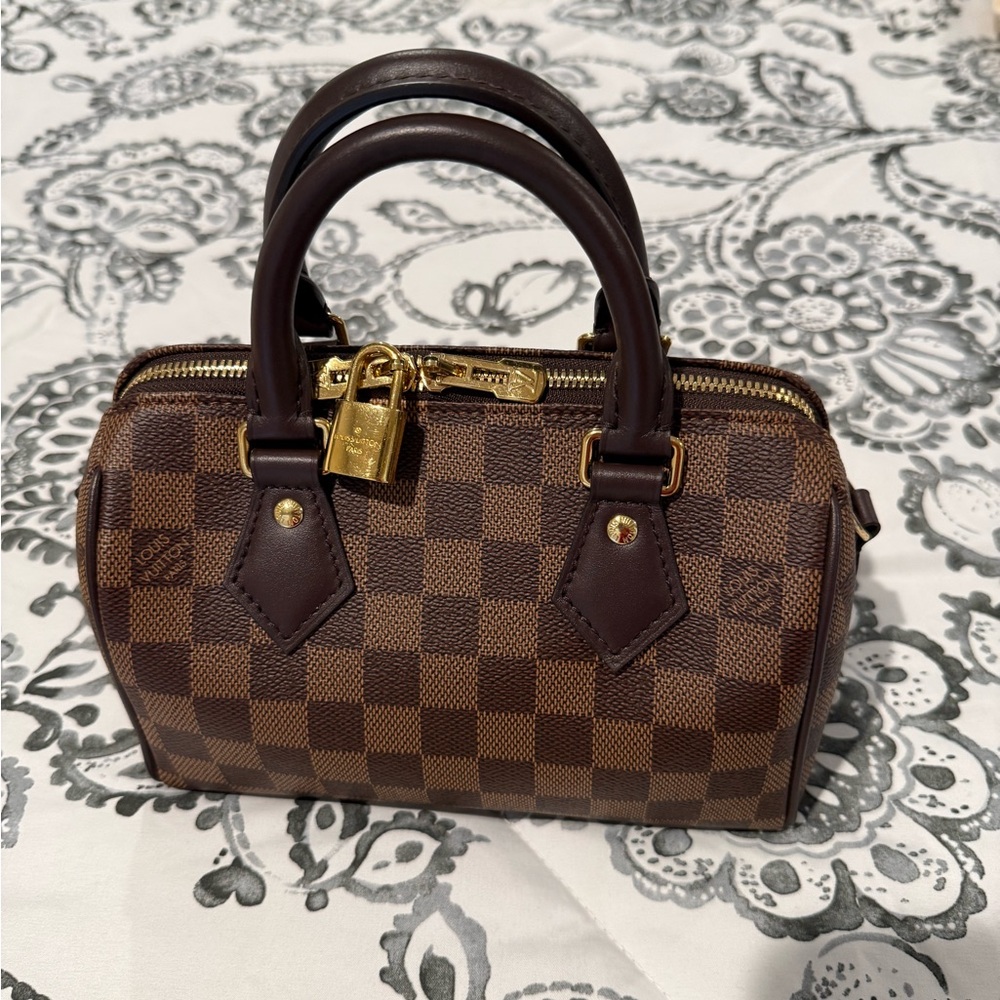 Louis Vuitton Speedy 20 Bandouliere (Damier Ebene)